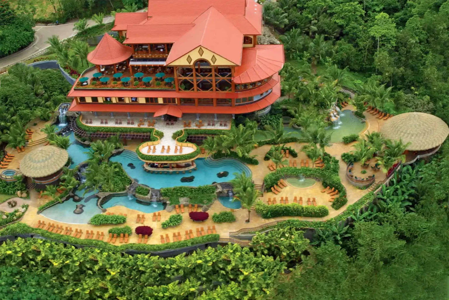 The resort from above at The Springs Resort