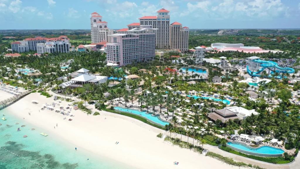 Grand Hyatt Baha Mar - Baha Bay water park aerial